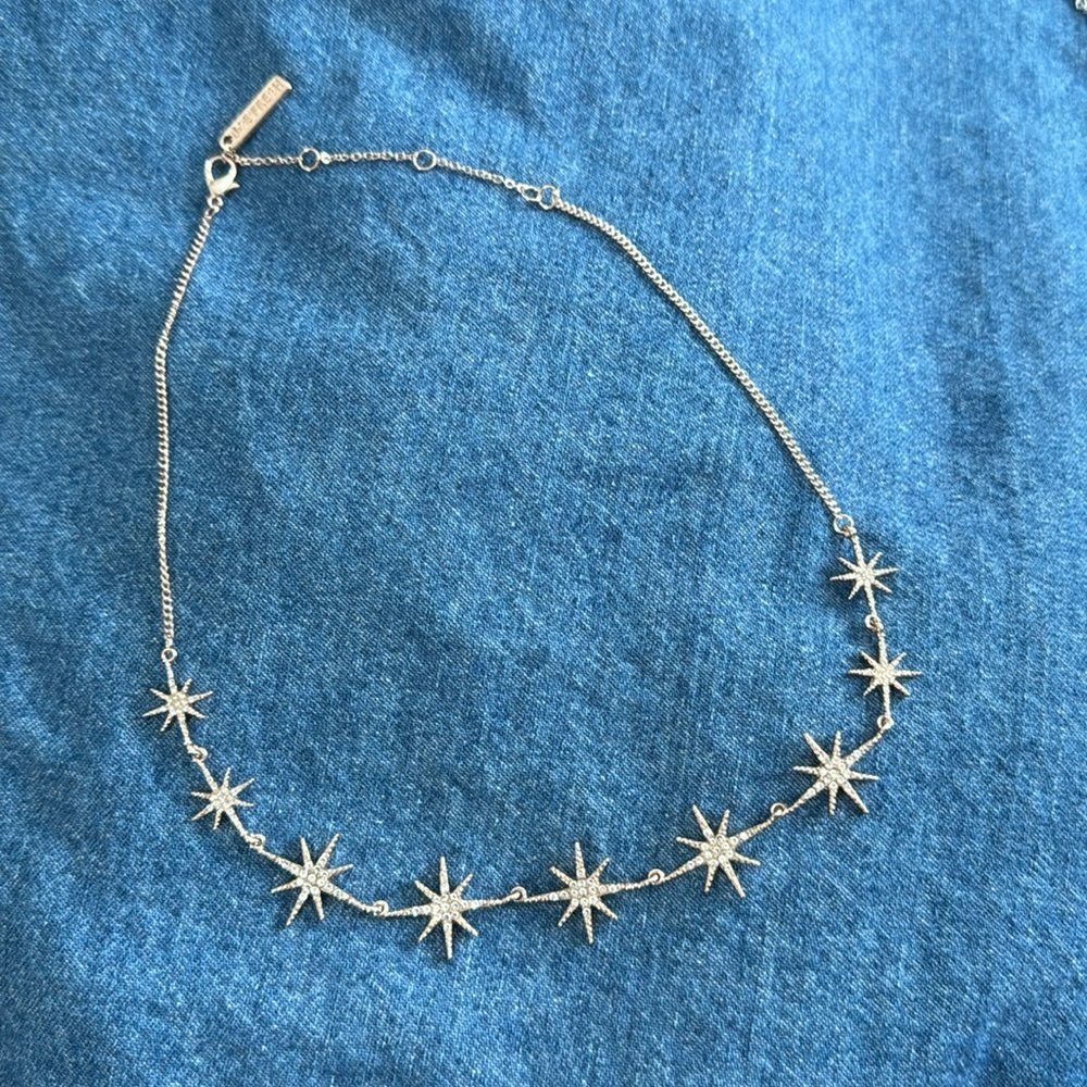 🎉 Rose Gold Tone Star Burst Joe Fresh Necklace